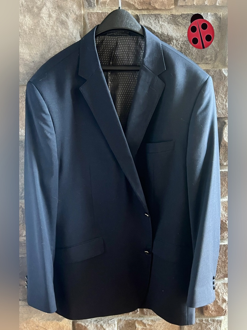 Logan’s of Lexington Men's Classic Navy Blazer - Tailored Two-Button Jacket -50R